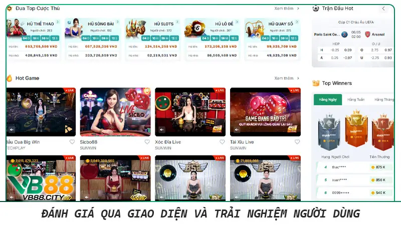 VB88 | Đỉnh cao nhà cái VB88.com uy tín số 1 Việt Nam 2025 Đánh giá qua giao diện và trải nghiệm người dùng