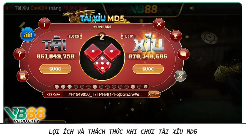 Trải nghiệm Tài xỉu MD5 với giao diện và công nghệ mới Lợi ích và thách thức khi chơi tài xỉu MD5