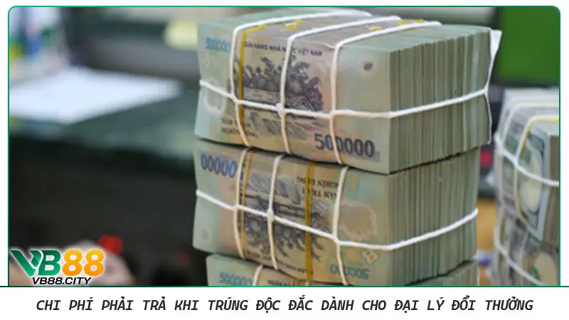 Chi phí cần trả khi trúng độc đắc bắc buộc phải có Chi phí phải trả khi trúng độc đắc dành cho đại lý đổi thưởng