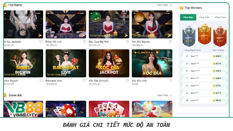 VB88 có uy tín không? Những giải mã về nhà cái của chúng tôi Đánh giá chi tiết mức độ an toàn